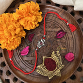 Vriksham Rakshabandhan Sliver Plated Shiva Third Eye Rakhi-RB205